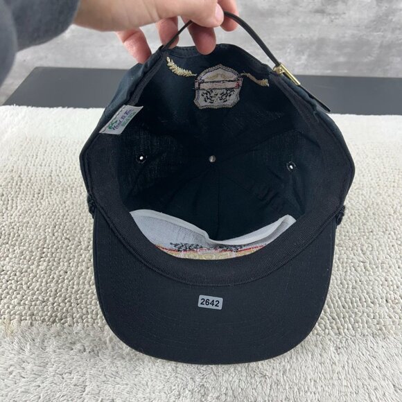 Vintage Super Sales 500 Strap Back Trucker Rope Hat OSFA Nascar Racing Black - Picture 6 of 10